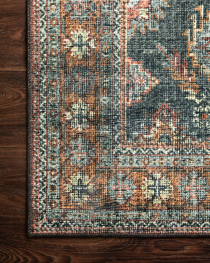 Loloi Skye Collection SKY-10 Sea/Rust 9'-0" x 12'-0" Area Rug