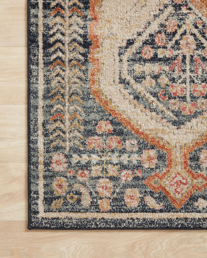 Loloi Jocelyn Collection JOC-05 Navy/Multi 7'-10" x 10' .38" Thick Area Rug