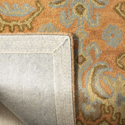 SAFAVIEH Wyndham Collection Accent Rug - 4' x 6', Terracotta, Handmade Modern Wool, Ideal for High Traffic Areas in Entryway, Living Room, Bedroom (WYD203A)