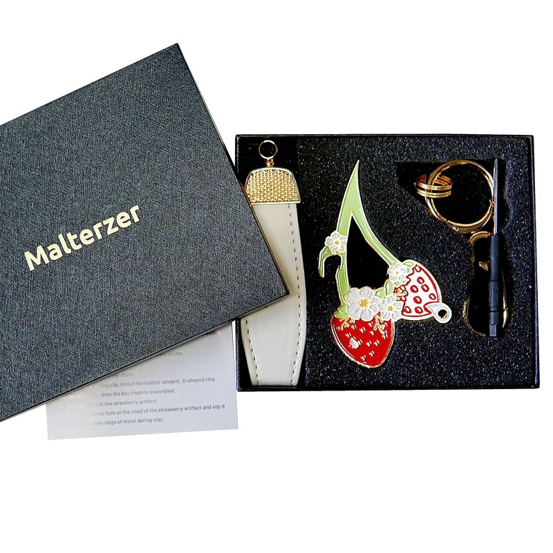 MALTERZER Keychain Safety for Women Self Defense Strawberry Key Chain Accessories Set