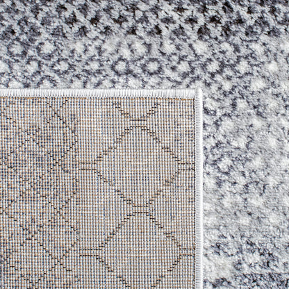 SAFAVIEH Amelia Collection Area Rug - 9' x 12', Grey & Ivory, Rustic Tribal Distressed Design, Non-Shedding & Easy Care, Ideal for High Traffic Areas in Living Room, Bedroom (ALA761F)