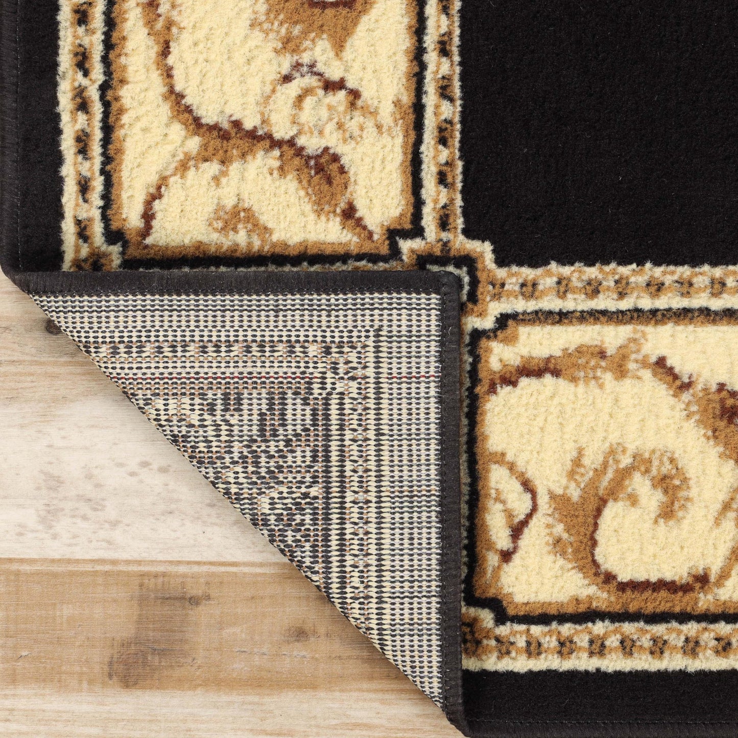 Superior Indoor Area Rug, Jute Backing, Plush Floral Rugs for Entryway, Living Room, Kitchen Floors, Bedroom, Office Floor Cover, Medallion Rugs, Elegant Medallion Collection, 6' x 9', Coffee