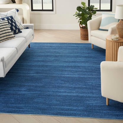 Nourison Home Nourison Washables Blue 8' x 10' Area Rug - Easy Clean, Non Shedding, Bed Room, Living Room, Dining Room, Kitchen (8' x 10')