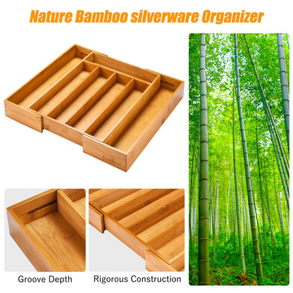 Kitchen Silverware Drawer Organizer and Storage Cabinet Utensil Rack Bathroom Counter Vanity Extra Large Big Cooking Drawer Organizers Countertop Pantry Storage Cabinet Best Kitchen Must Haves 2025