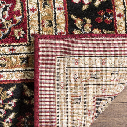 SAFAVIEH Lyndhurst Collection Area Rug - 2'3" x 4', Red & Black, Traditional Oriental Design, Non-Shedding & Easy to Clean, Ideal for Hallway, Foyer, Entryway, Kitchen (LNH331B)