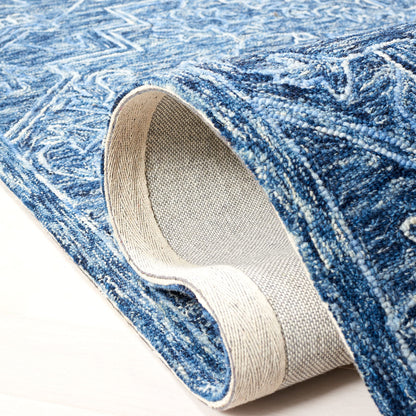 SAFAVIEH Area Rug 8x10 - Metro Collection - Large - Blue, Handmade Wool, Ideal for Living Room, Bedroom, Office, Dining Space (MET115M)