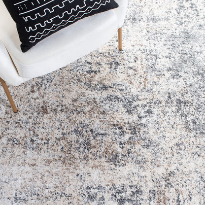 SAFAVIEH Aston Collection 10' x 14' Ivory/Grey ASN705A Modern Abstract Non-Shedding Living Room Dining Bedroom Area Rug