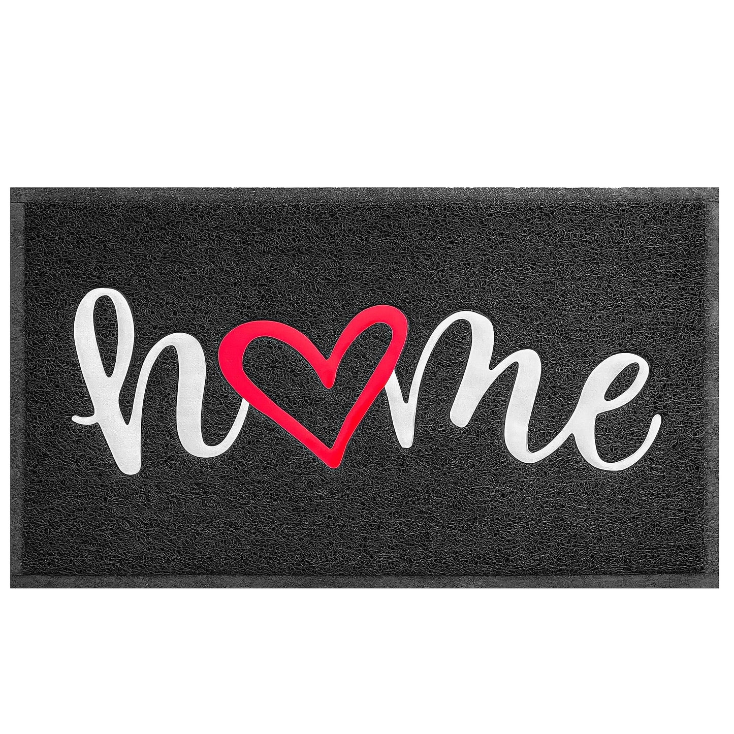 EARTHALL Door Mat Outside Inside Home Doormat, 30"x17.5", Durable Floor Mat Non Slip Mat Ultra Absorb Mud Easy Clean Front Doormat for Garage, Entryway, Patio, High Traffic Areas, Black