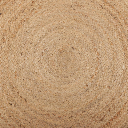· REDEARTH · Round Area Rug - Hand Woven Braided 100% Natural Jute - Artisan Made Reversible Boho Jute Rugs for Bedroom - Kitchen - Living Room - Farmhouse - Aesthetic Home Decor (8' Feet - Natural)