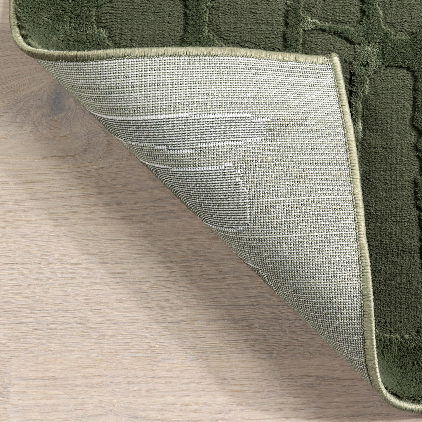 nuLOOM Belen Forest Green, 4' x 6', Abstract, Recycled Polyester, Soft and Smooth, High Traffic, Stain Resistant, Easy Clean, Durable Washable Area Rug for Bedroom, Living Room, Dining, Foyer