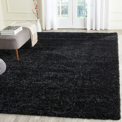SAFAVIEH California Shag Collection Area Rug - 8' x 10', Black, Non-Shedding & Easy to Clean, Ultra Plush Thick Pile, Ideal for Living Room, Bedroom, Dining Space (SG151-9090)