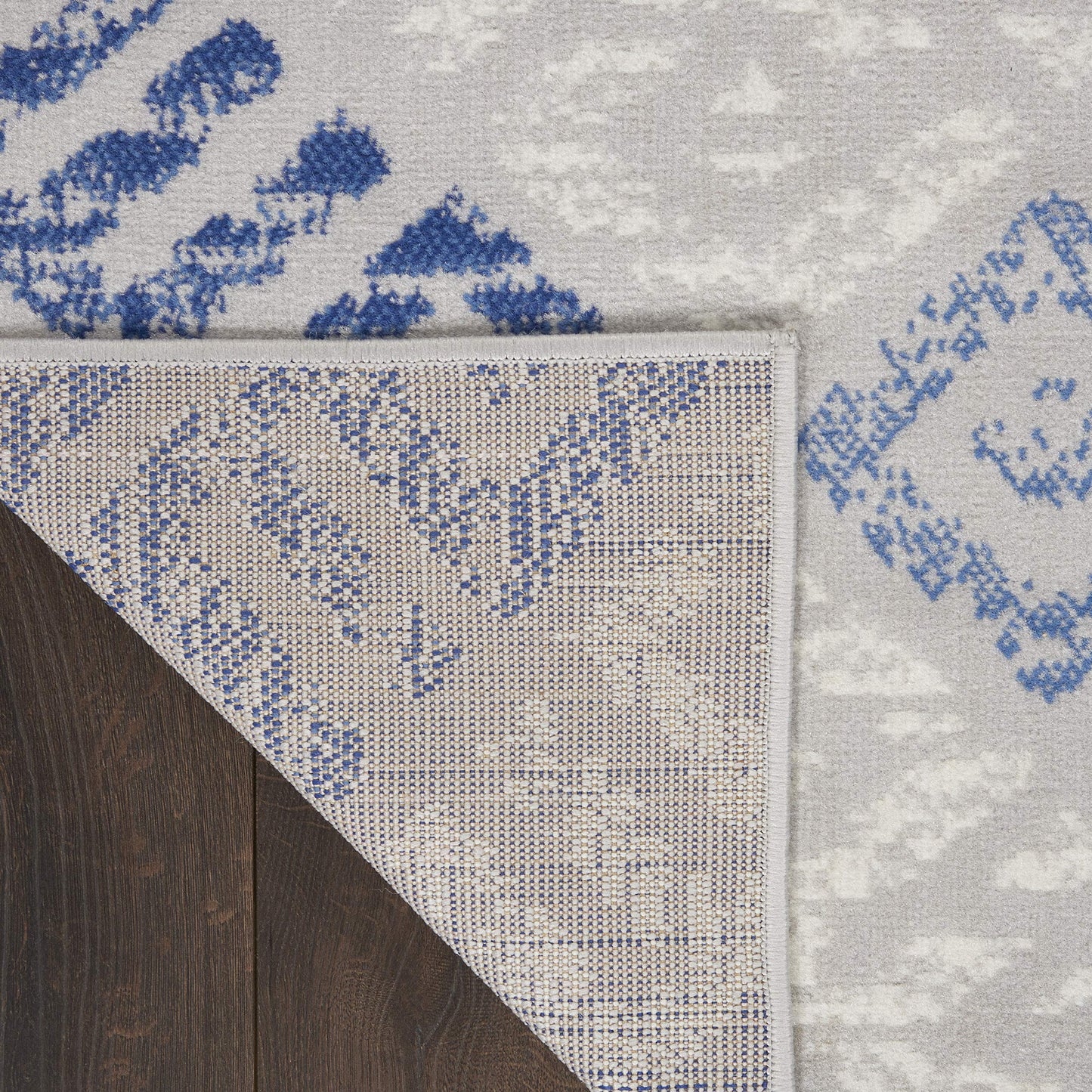 Nourison Home Whimsicle Tribal Grey Blue 7' x 10' Area Rug, Easy Cleaning, Non Shedding, Bed Room, Living Room, Dining Room, Kitchen (7x10)