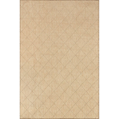 Nuloom Outdoor Performance Ray Brown/Ivory, 3'6" x 5', Solid, Soft and Textured, High Traffic, Stain Resistant, Easy Clean, Durable Area Rug for Indoor/Outdoor Patio, Deck, Porch, Garden, Courtyard