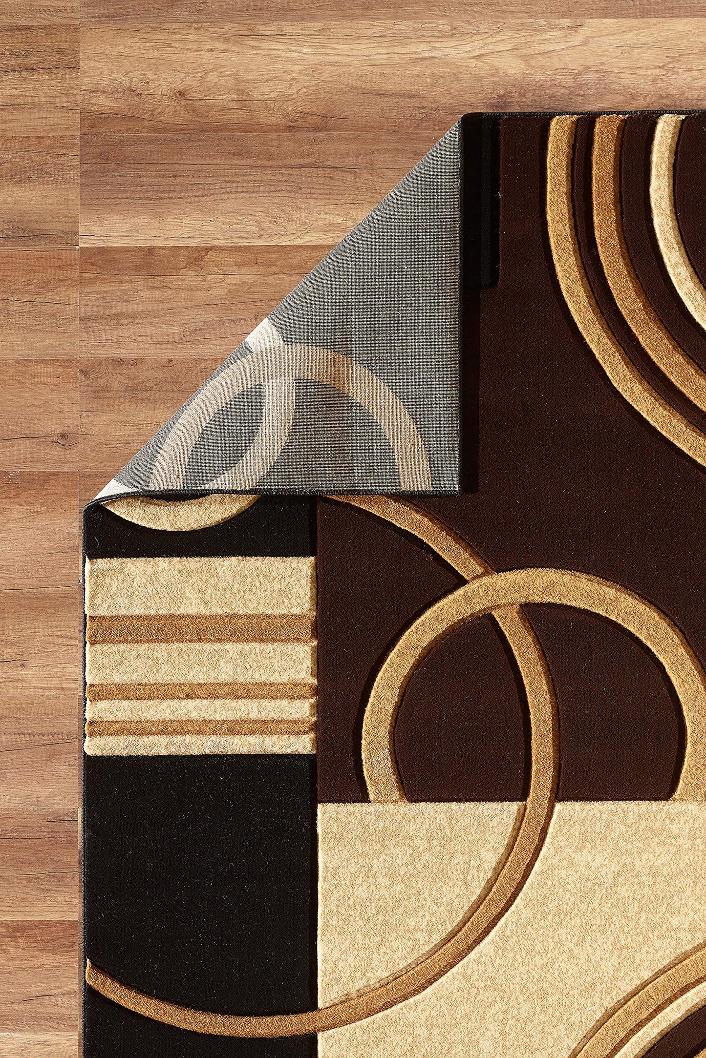 GLORY RUGS Area Rug Modern 8x10 Brown Soft Hand Carved Contemporary Floor Carpet with Premium Fluffy Texture for Indoor Living Dining Room and Bedroom Area