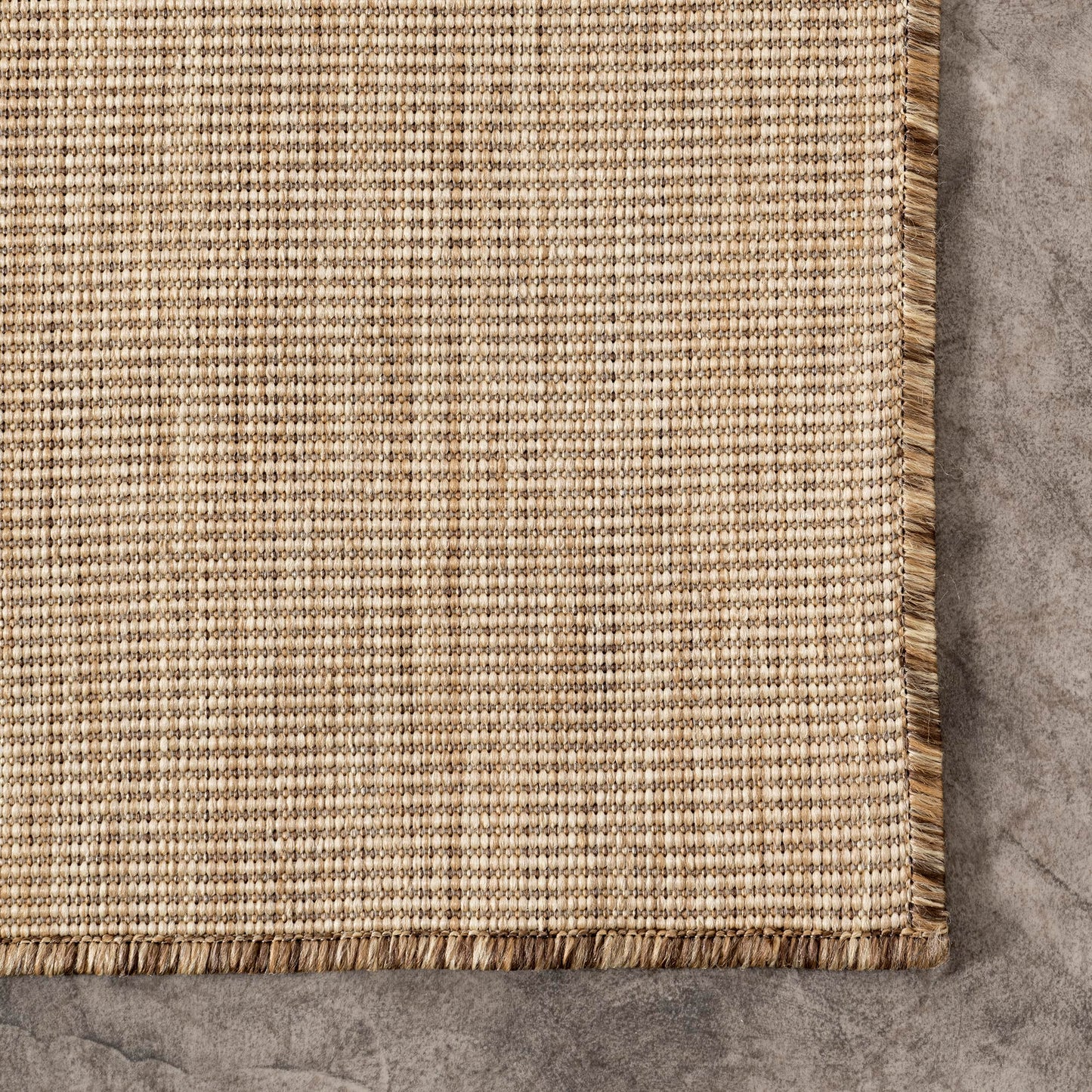 Nuloom Outdoor Performance Collection Nakia Brown/Ivory, 8' x 10', Soft and Cozy, High Traffic, Stain Resistant, Easy Clean, Durable Area Rug for Indoor/Outdoor Patio, Deck, Porch, Garden, Courtyard