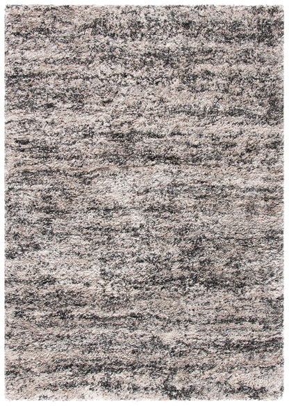 SAFAVIEH Iceland Shag Collection Area Rug - 5'3" x 7'6", Cream & Grey, Modern Design, Easy Care, 2.5-inch Thick Ideal for High Traffic Areas in Living Room, Bedroom (ISG519A)