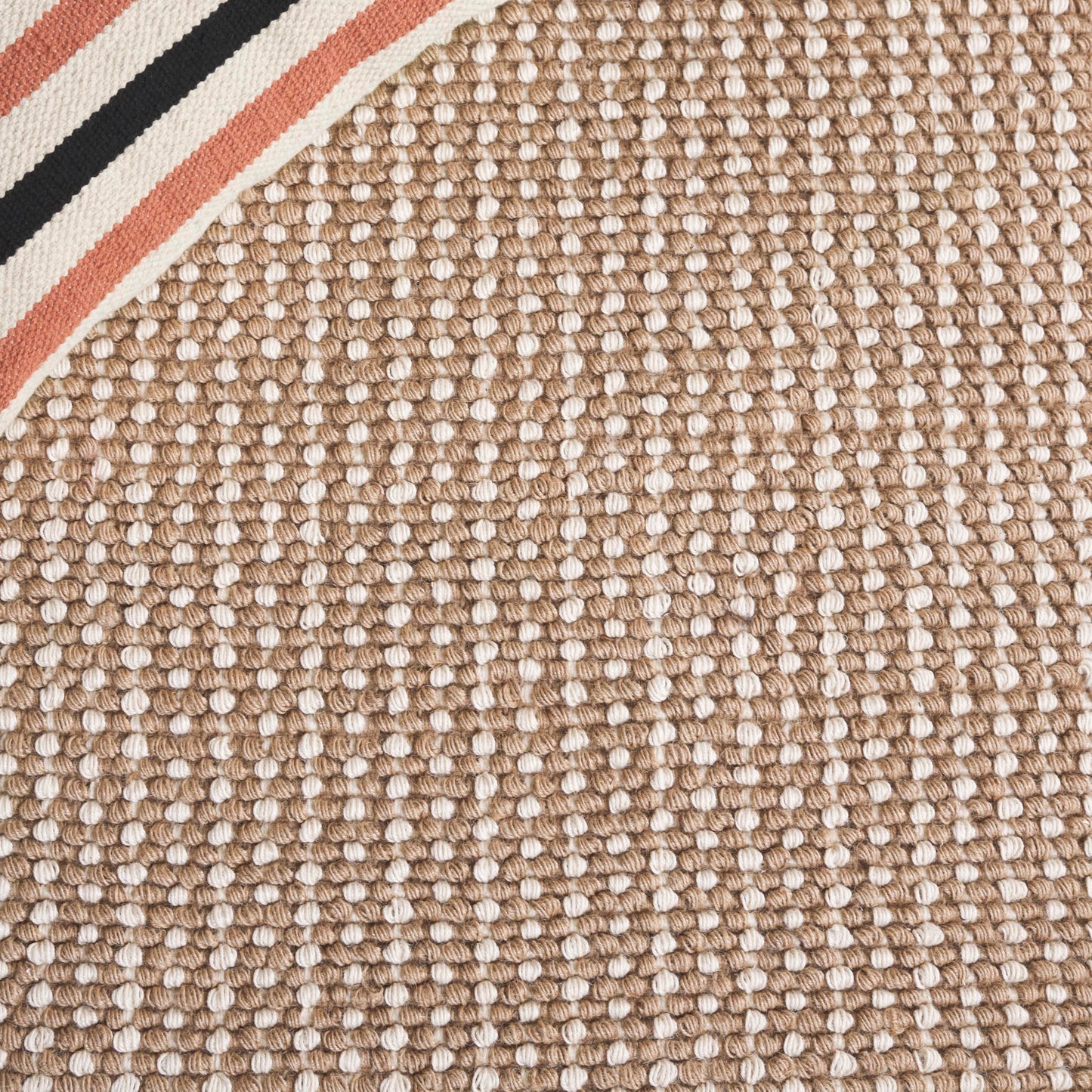 SAFAVIEH Natural Fiber Collection Area Rug - 8' Square, Ivory & Beige, Handmade Jute, Ideal for High Traffic Areas in Living Room, Bedroom (NF449A)