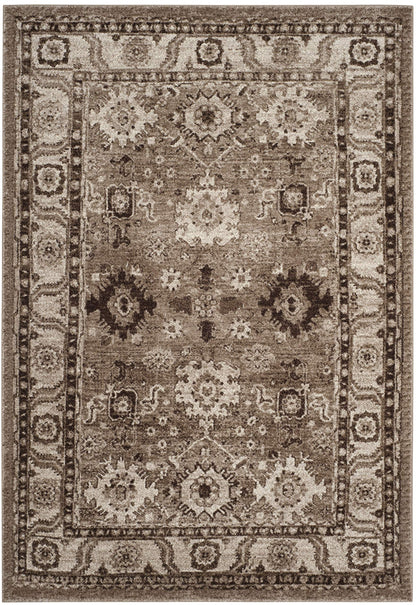 SAFAVIEH Vintage Hamadan Collection Area Rug - 5'3" x 7'6", Taupe, Traditional Persian Design, Non-Shedding & Easy to Clean, Ideal for Living Room, Bedroom, Dining Space (VTH214T)