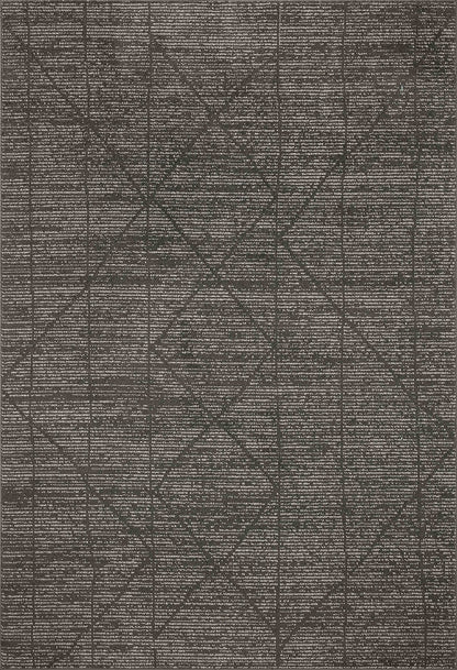 Loloi Kamala Collection KAM-06 Charcoal/Ivory 6'-7" x 9'-6" Area Rug