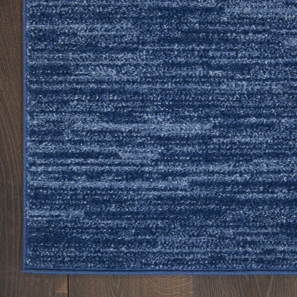 Nourison Home Nourison Essentials Navy Blue 4' x 6' Area Rug - Easy Clean, Non Shedding, Bed Room, Living Room, Dining Room, Kitchen (4' x 6')