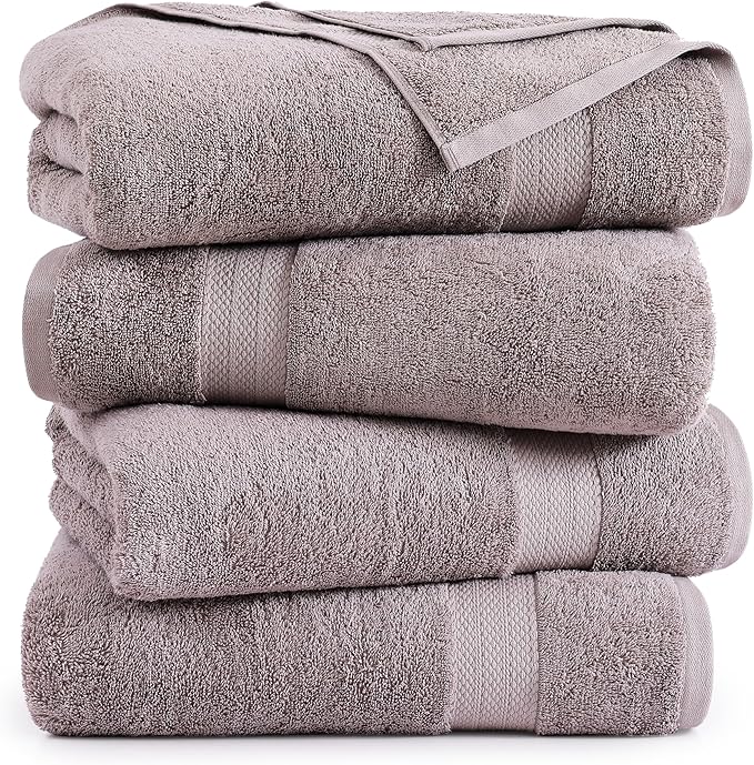 LANE LINEN Bath Towel Set of 4 PC