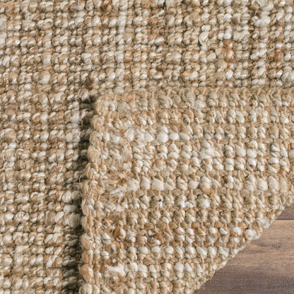 SAFAVIEH Area Rug 5x8 - Natural Fiber Collection - Natural & Ivory, Handmade Jute, Farmhouse Style, Chunky Textured Thick Pile (NF447N)