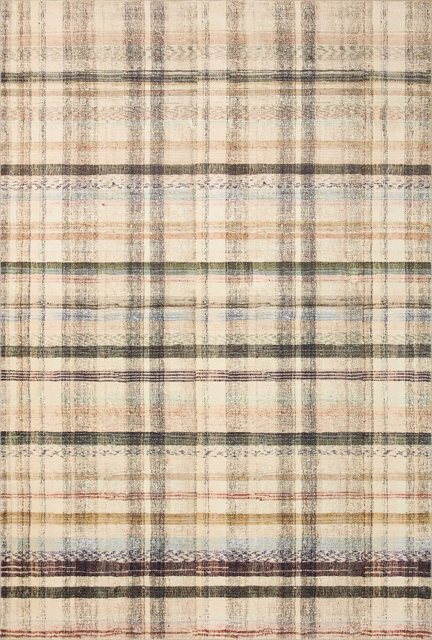 Loloi Chris Loves Julia Humphrey Collection HUM-02 Ivory/Multi 5'-0'' x 7'-0'' .38" Pile Height, Area Rug feat. CloudPile