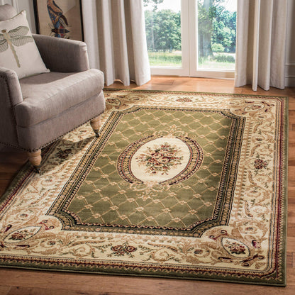 SAFAVIEH Lyndhurst Collection Accent Rug - 3'3" x 5'3", Red & Ivory, Traditional European Design, Non-Shedding & Easy Care, Ideal for High Traffic Areas in Entryway, Living Room, Bedroom (LNH223B)