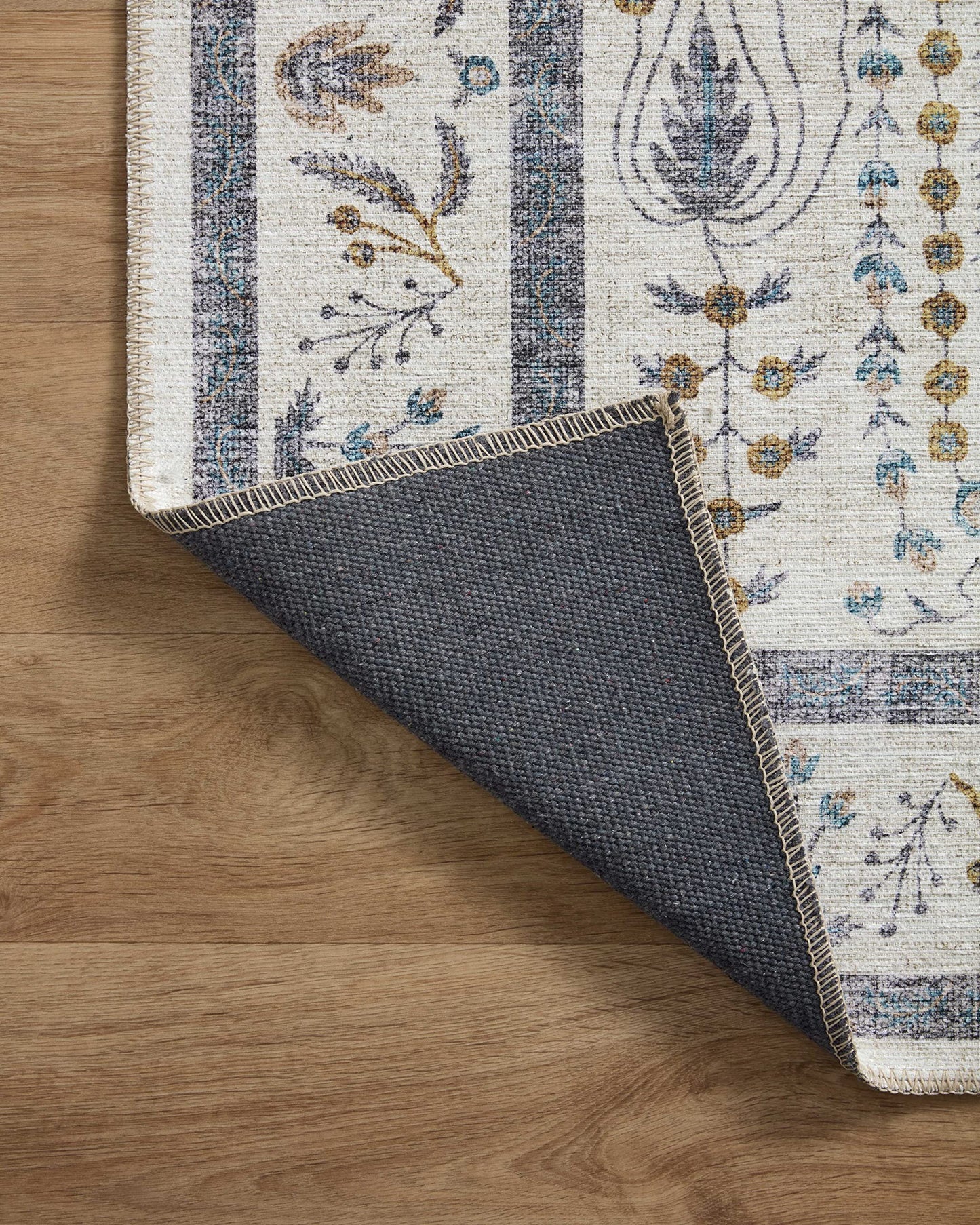 Loloi Rifle Paper Co. Maison Collection MAO-05 Wisteria Cream 5'-0" x 7'-6", .19" Pile Height, Area Rug