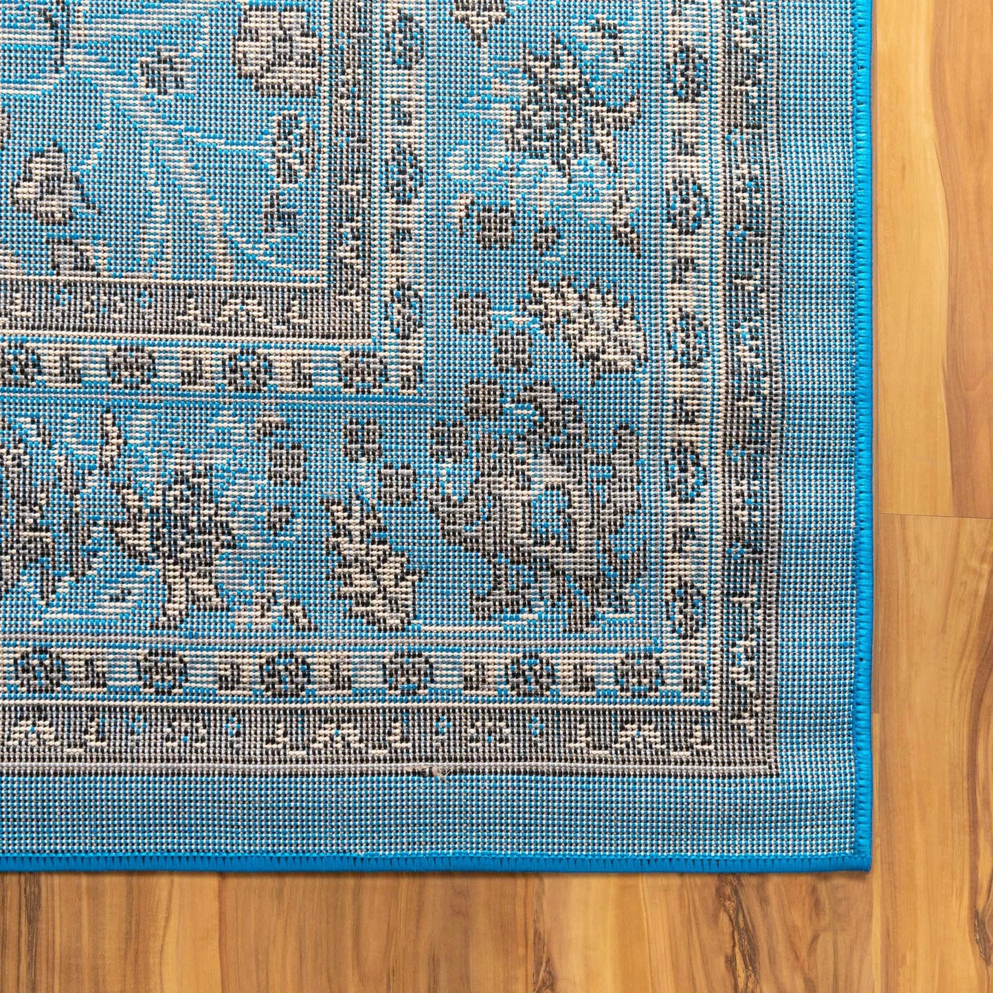 Unique Loom Sialk Hill Collection Area Rug - Washington (4' 1" x 6' 1" Rectangle, Dark Blue/ Black)