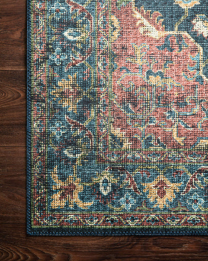 Loloi Skye Collection SKY-08 Denim/Brick 9'-0" x 12'-0" Area Rug