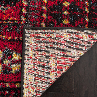 SAFAVIEH Vintage Hamadan Collection Area Rug - 8' x 10', Red & Multi, Oriental Traditional Persian Design, Non-Shedding & Easy Care, Ideal for High Traffic Areas in Living Room, Bedroom (VTH213A)