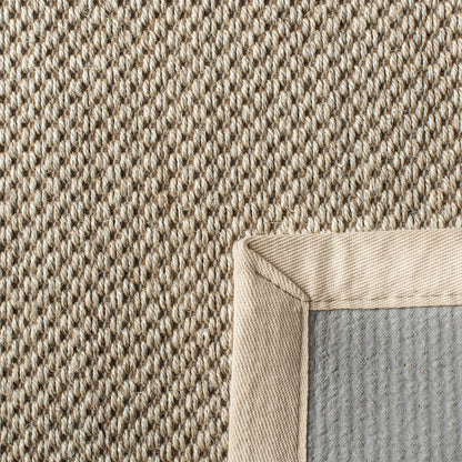 SAFAVIEH Area Rug 5x8 - Natural Fiber Collection - Marble & Beige, Sisal, Woven Design with Border (NF143C)