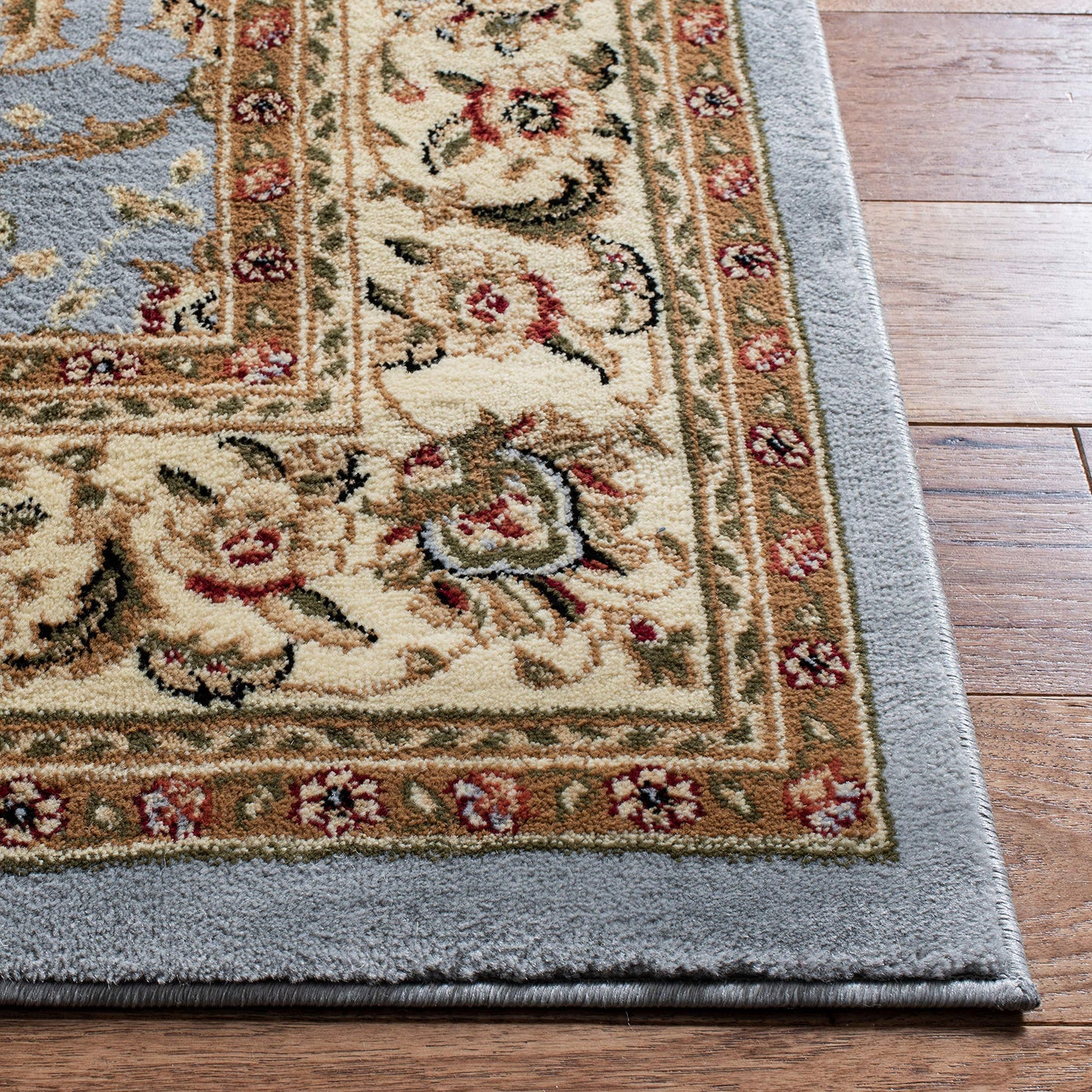 SAFAVIEH Lyndhurst Collection Area Rug - 5'3" x 7'6", Light Blue & Ivory, Traditional Oriental Design, Non-Shedding & Easy Care, Ideal for High Traffic Areas in Living Room, Bedroom (LNH312B)