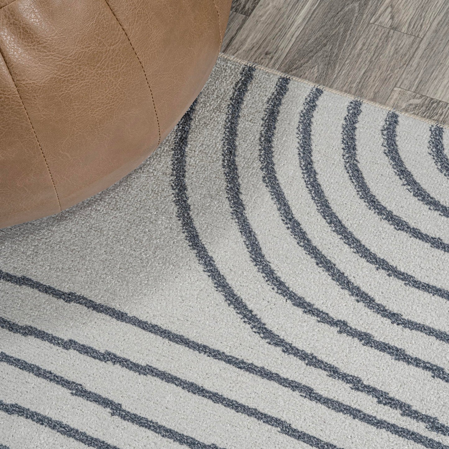 JONATHAN Y Machine Washable Cream/Dark Gray Runner Rug 2X8 ft, Doodle Contemporary Glam Geometric for Living Room, Bedroom, Kitchen, Office, Easy-Cleaning, Pet-Friendly, Non-Shedding WSH310A-28
