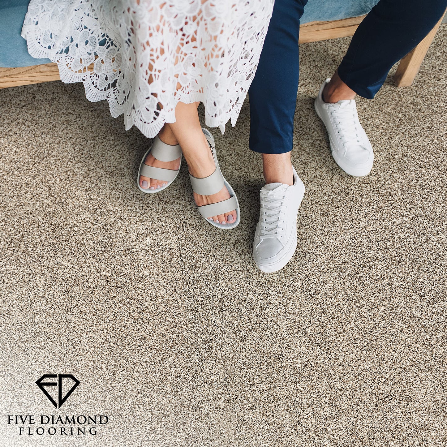 Eclipse Peel and Stick Carpet Tiles w/Attached Cushion, Easy DIY Install, Soft Residential Carpet, American Made, Seamless Appearance, Plush, Great for Area Rug (10 Tiles - 22.5 Square Feet, Sunset)