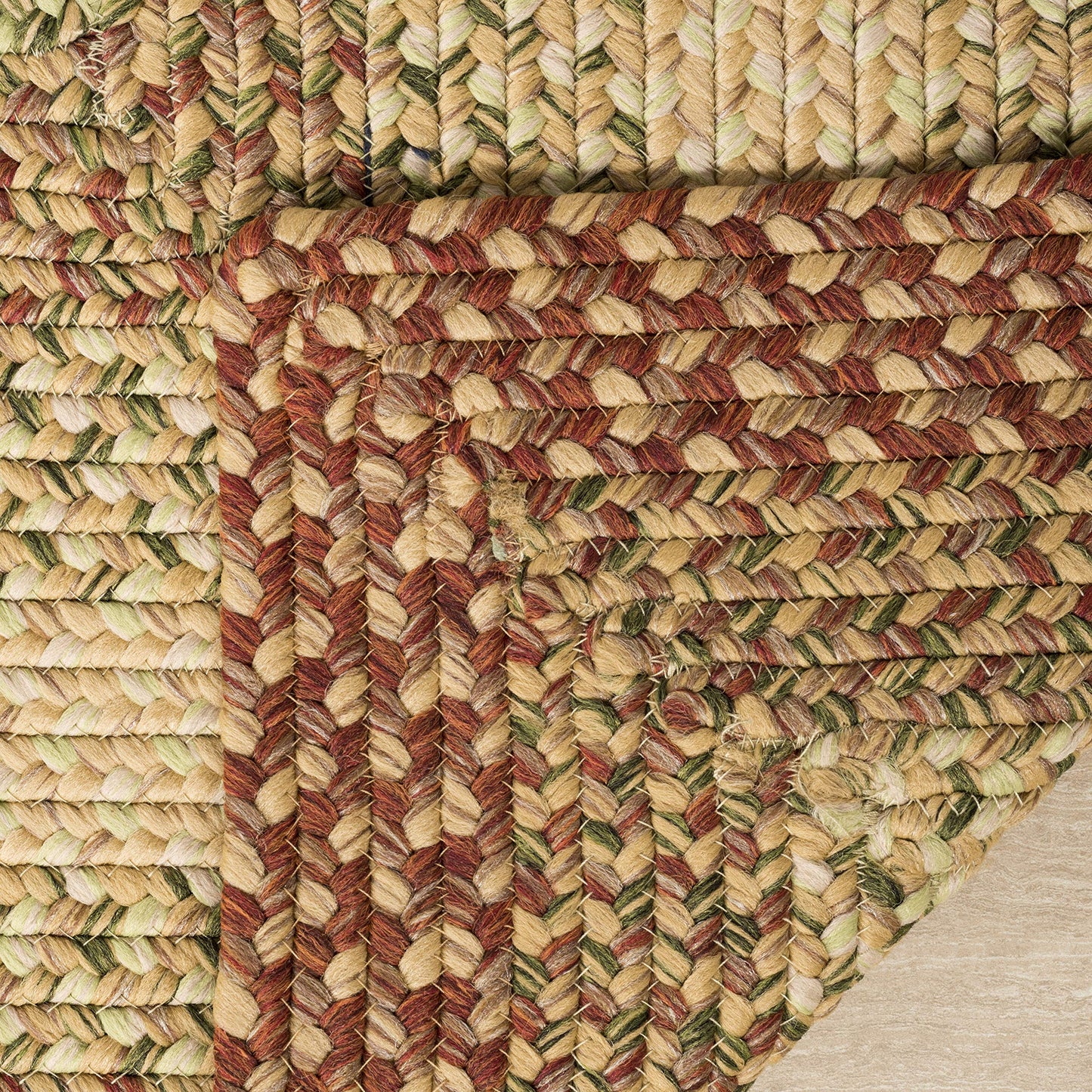 SAFAVIEH Washable Rug Outdoor Braided Collection - 2'3" x 6' Runner, Rust & Multi, Weather Resistant & Easy to Clean, Ideal for Entryway, Patio, Kitchen, Mudroom (BRD303A)