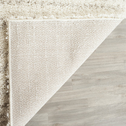 SAFAVIEH Area Rug 10x14 - Arizona Shag Collection - Large - Ivory & Beige, Moroccan Boho Design, Non-Shedding & Easy to Clean, Ideal for Living Room, Bedroom, Dining Space (ASG741A)