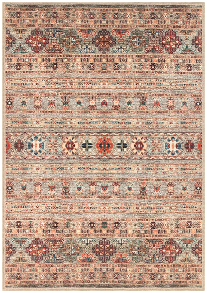 Keen Home Design 5x7 Rug - Machine Washable Area Rug with Non-Slip Backing, Ideal for Living Room, Dining Room, Bedroom - Vintage, Easy Clean, Durable, Low Pile Rug - (5' x 7')
