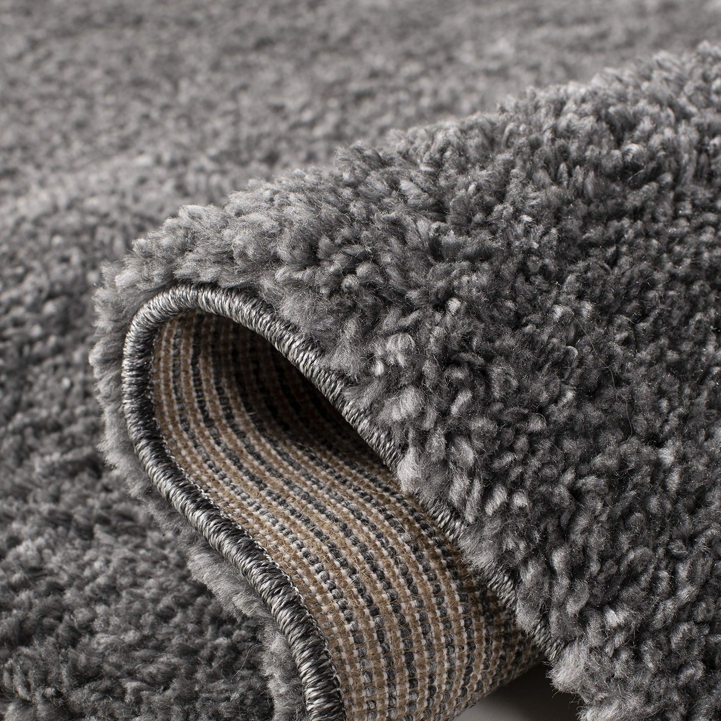 SAFAVIEH August Shag Collection Accent Rug - 3' x 5', Grey, Solid Design, Non-Shedding & Easy Care, 1.2-inch Thick Ideal for High Traffic Areas in Entryway, Living Room, Bedroom (AUG900F)