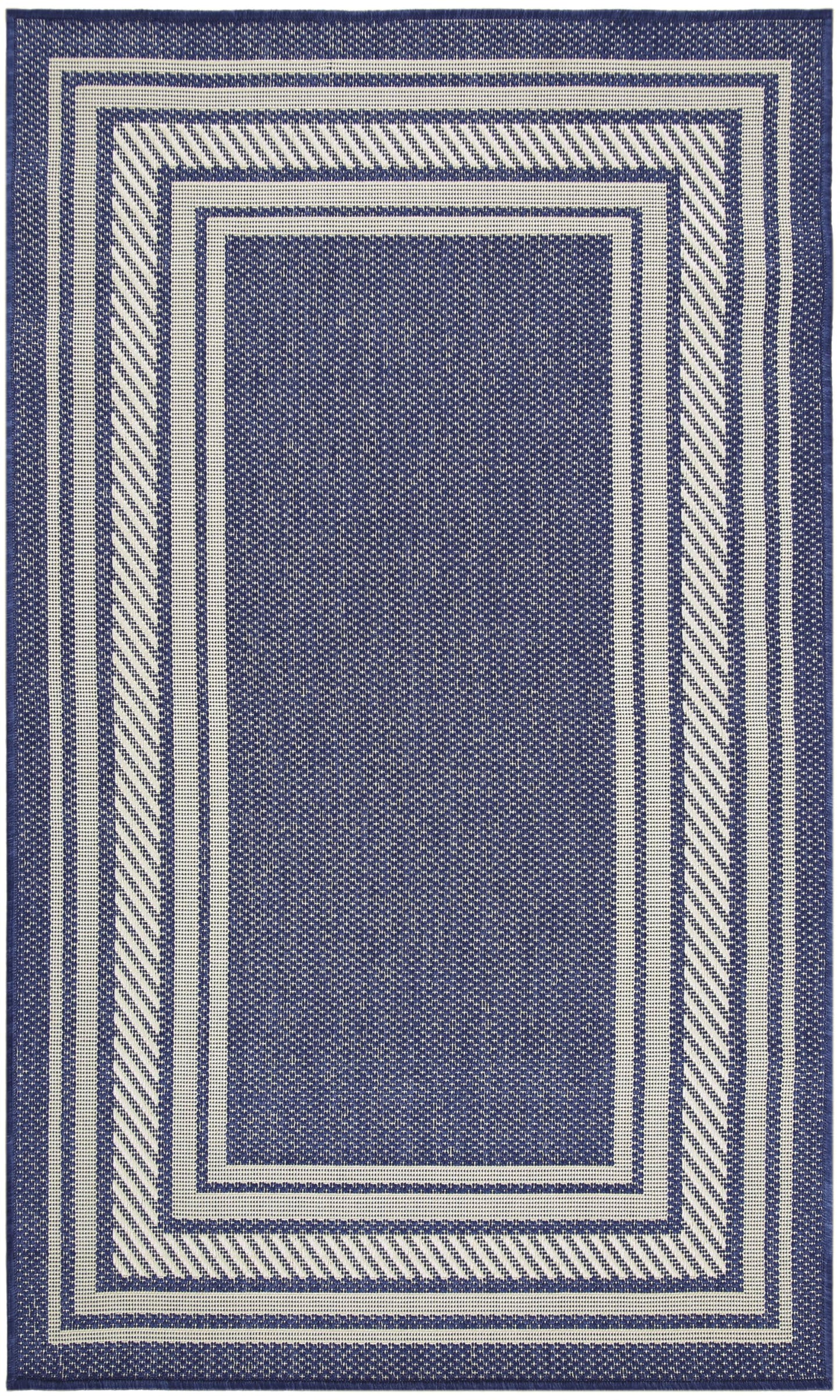 Nourison Home Horizon Indoor/Outdoor Navy 3' x 5' Area Rug - Easy Clean, Non Shedding, Bed Room, Living Room, Dining Room, Kitchen (3' x 5')