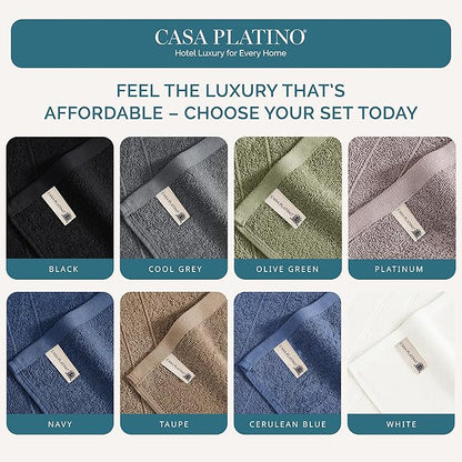 Casa Platino Wash Cloths Pack of 24-100% Cotton Washcloths