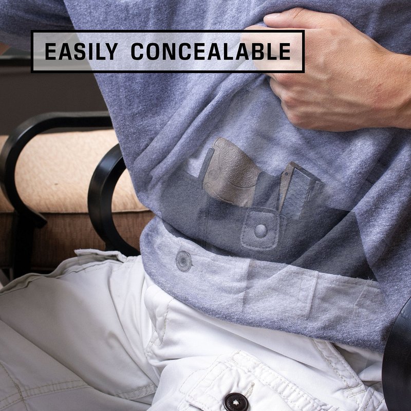 Belly Band Holster for Concealed Carry, Belly Gun Holster for Men Women, Waistband Holster, Airsoft Holster Fits Glock 19 17 42 43, Smith Wesson, Taurus, Ruger (M (40" and Under), Right)