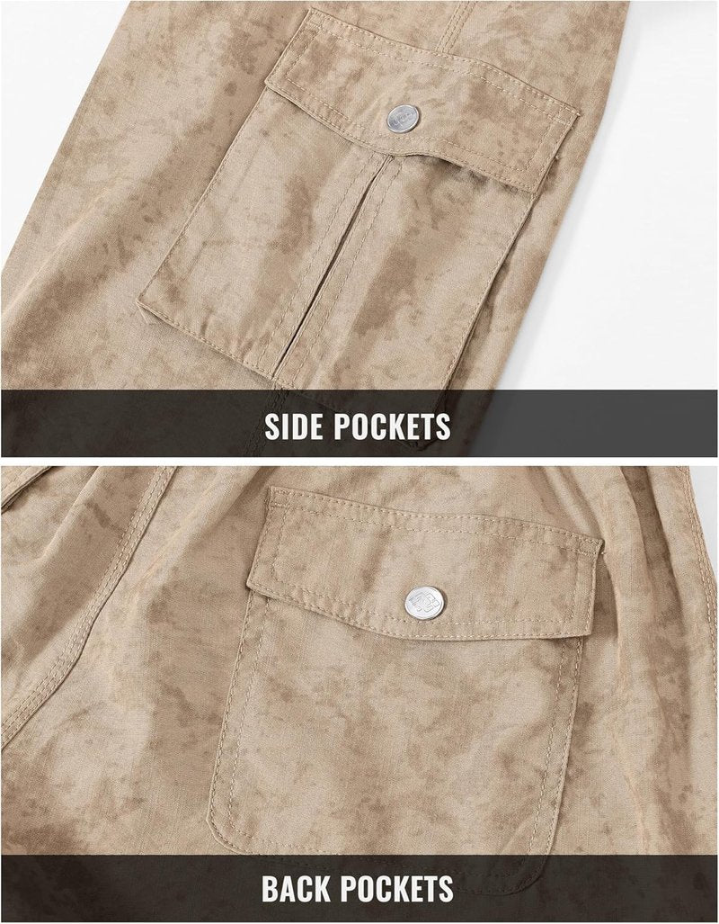 Womens Capris with Pockets - Lightweight Casual Cargo Pants | Loose Fit for Hiking