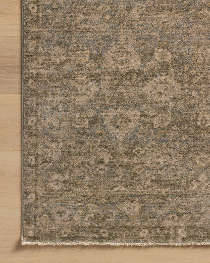 Loloi Magnolia Home by Joanna Gaines Junie Collection JUE-06 Lagoon/Natural 11'-6" x 15'-7", .38" Pile Height, Area Rug