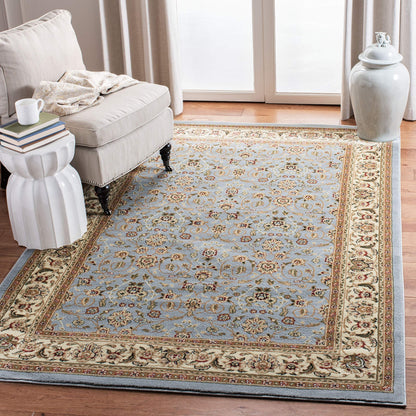 SAFAVIEH Lyndhurst Collection Area Rug - 5'3" x 7'6", Light Blue & Ivory, Traditional Oriental Design, Non-Shedding & Easy Care, Ideal for High Traffic Areas in Living Room, Bedroom (LNH312B)