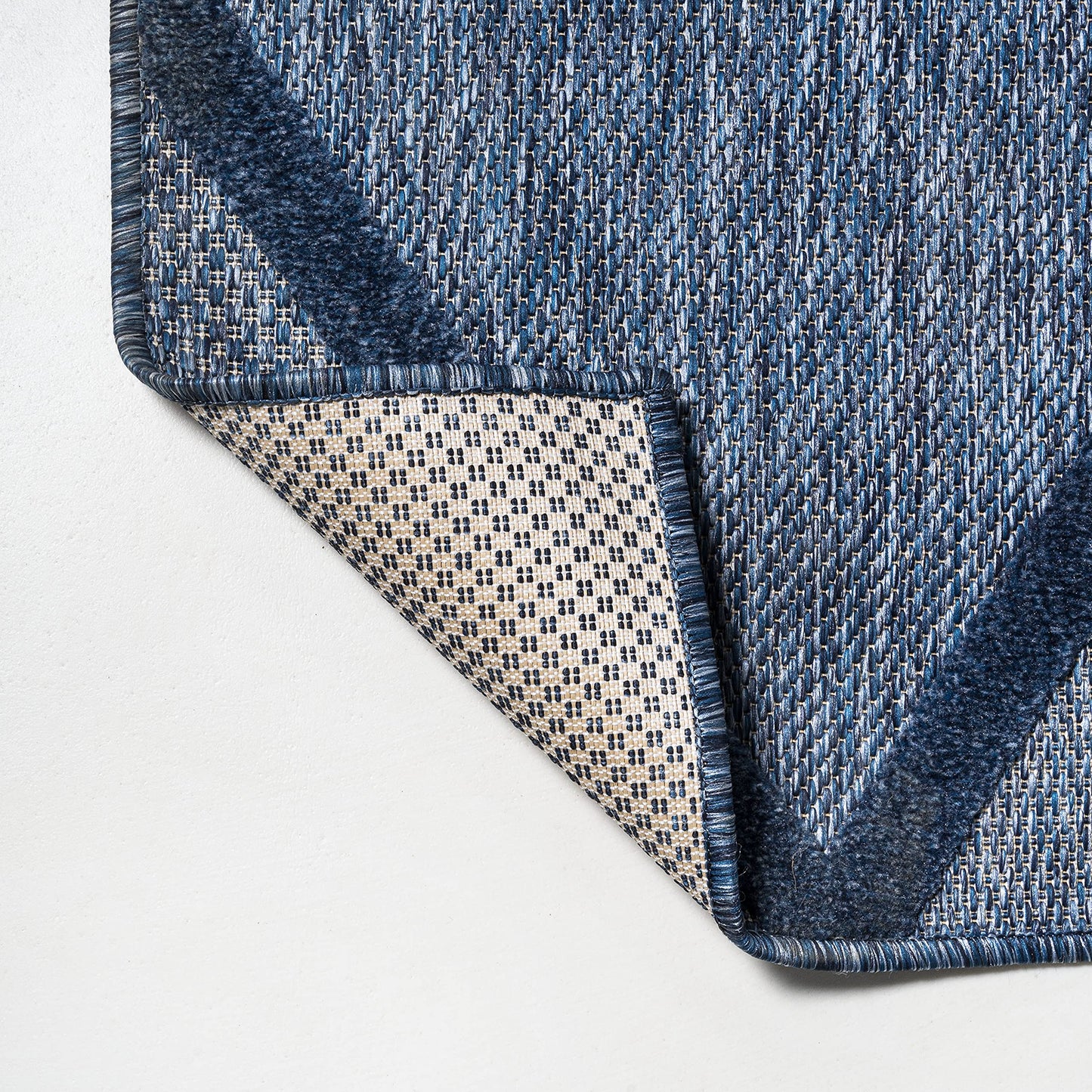 JONATHAN Y Diamond Trellis Indoor Outdoor Runner Rug 2X8 Navy, Salines for Backyard, Patio, Porch, Easy-Cleaning, High Traffic, Pet-Friendly, Non-Shedding (IBZ101B-28)