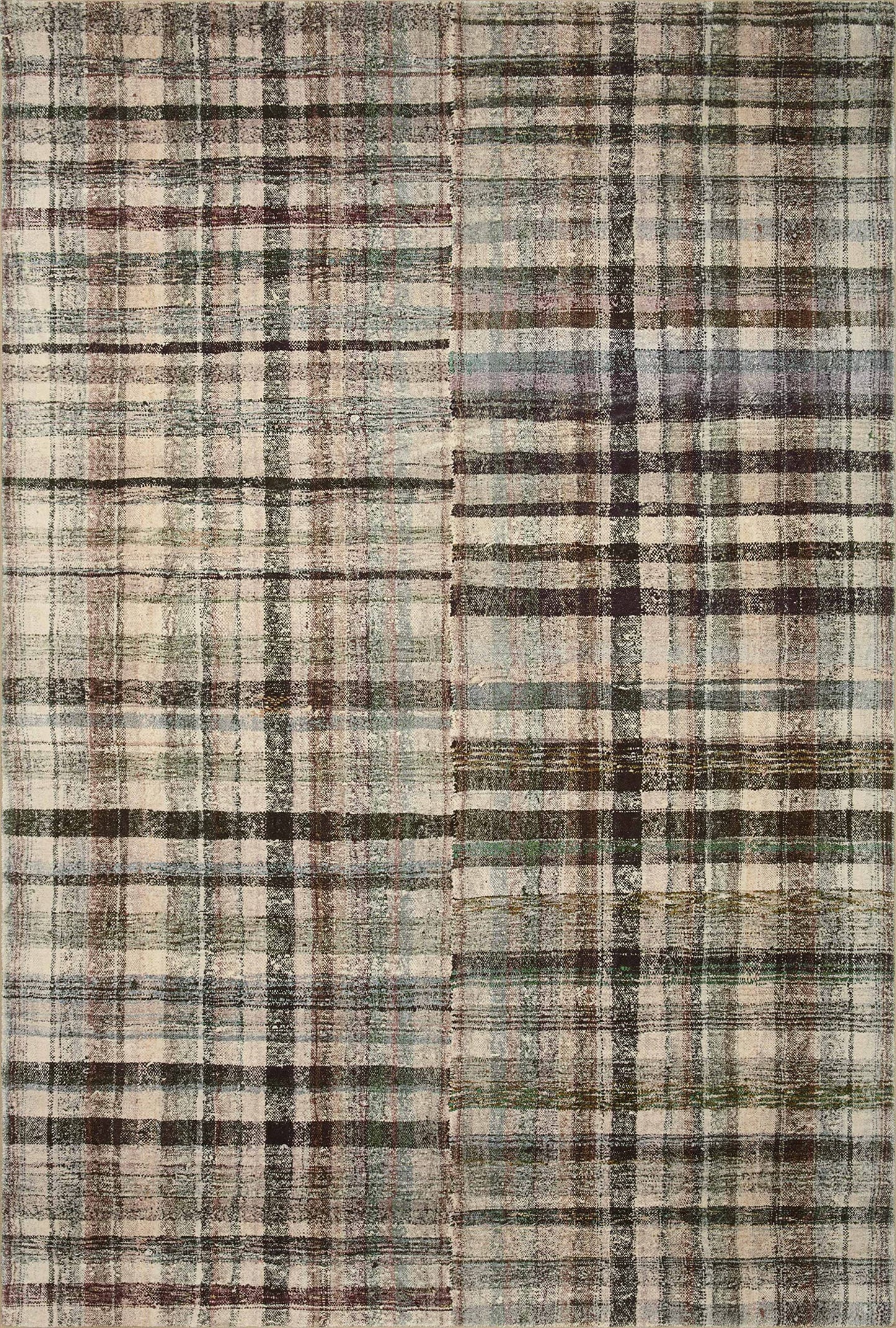 Loloi Chris Loves Julia Humphrey Collection HUM-03 Forest/Multi 5'-0'' x 7'-0'' .38" Pile Height, Area Rug feat. CloudPile