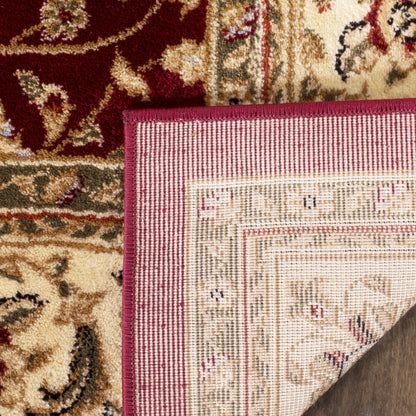 SAFAVIEH Lyndhurst Collection Area Rug - 10' x 14', Red & Ivory, Traditional Oriental Design, Non-Shedding & Easy Care, Ideal for High Traffic Areas in Living Room, Bedroom (LNH312A)