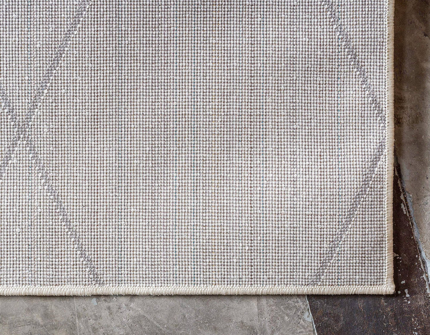 Unique Loom Trellis Frieze Collection Area Rug - Geometric (7' 10" x 10', Ivory/ Gray)